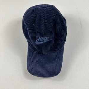 Nike Club Cap Unstructured Corduroy Hat Navy‎ Blue Adult Unisex One Size